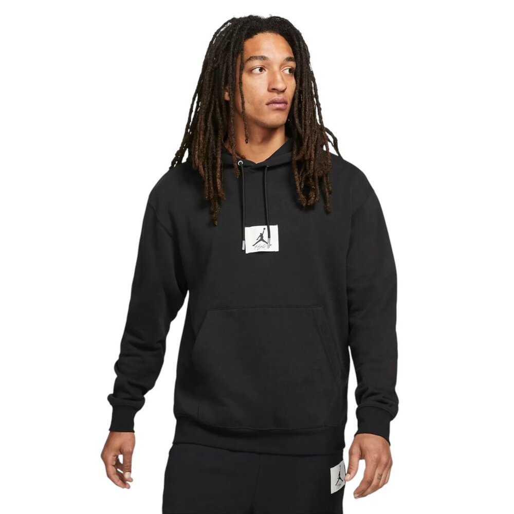 Jordan Statement Fleece Heavyweight Hoodie Mens Size 2XL Black French Terry NWT